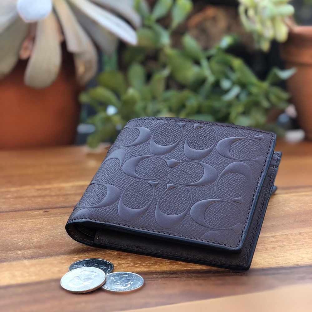 Coach Factory Compact ID Wallet NWT